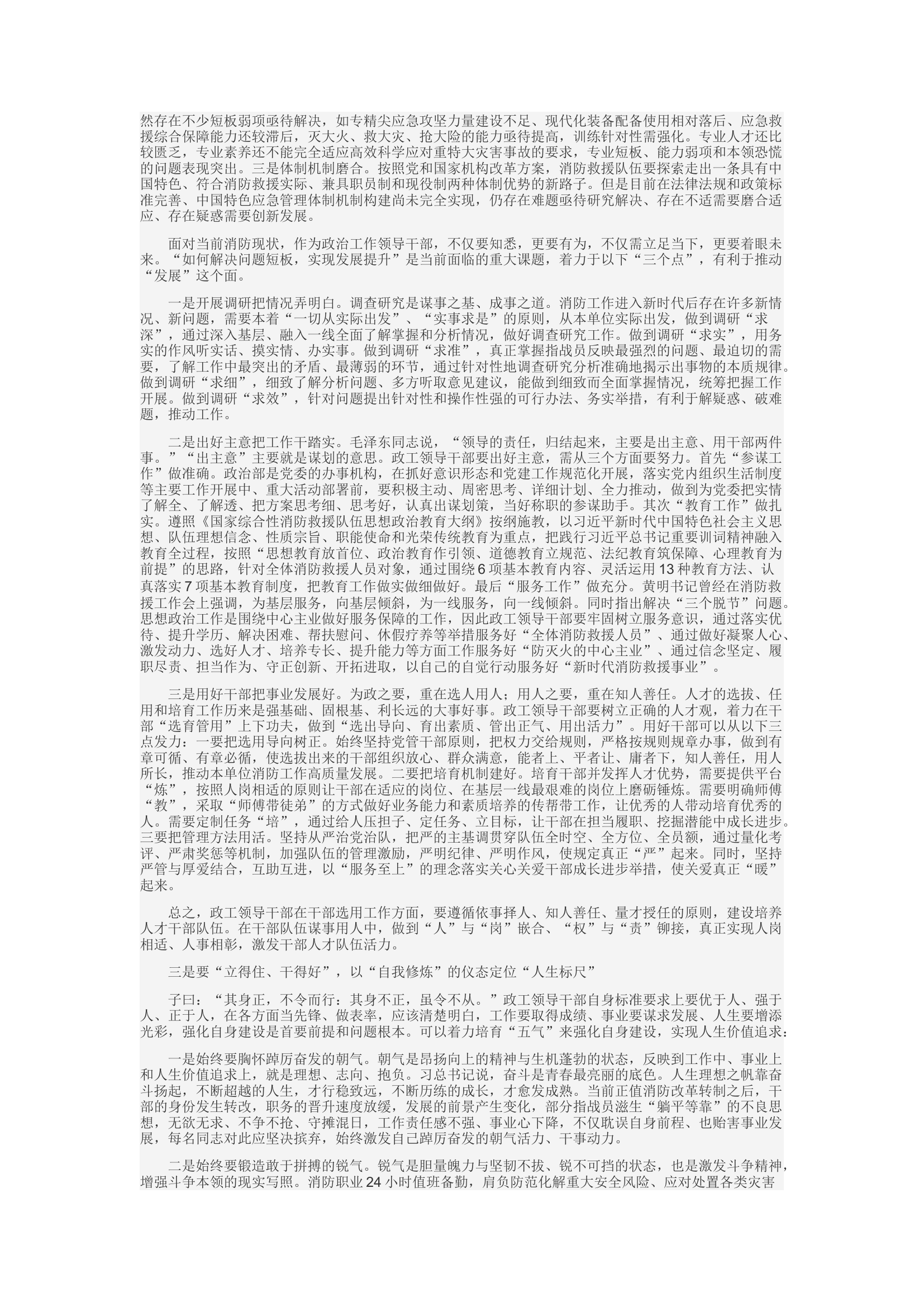 精品：c“三大维度”建构新时代消防政工 领导干部框架.docx 第2页