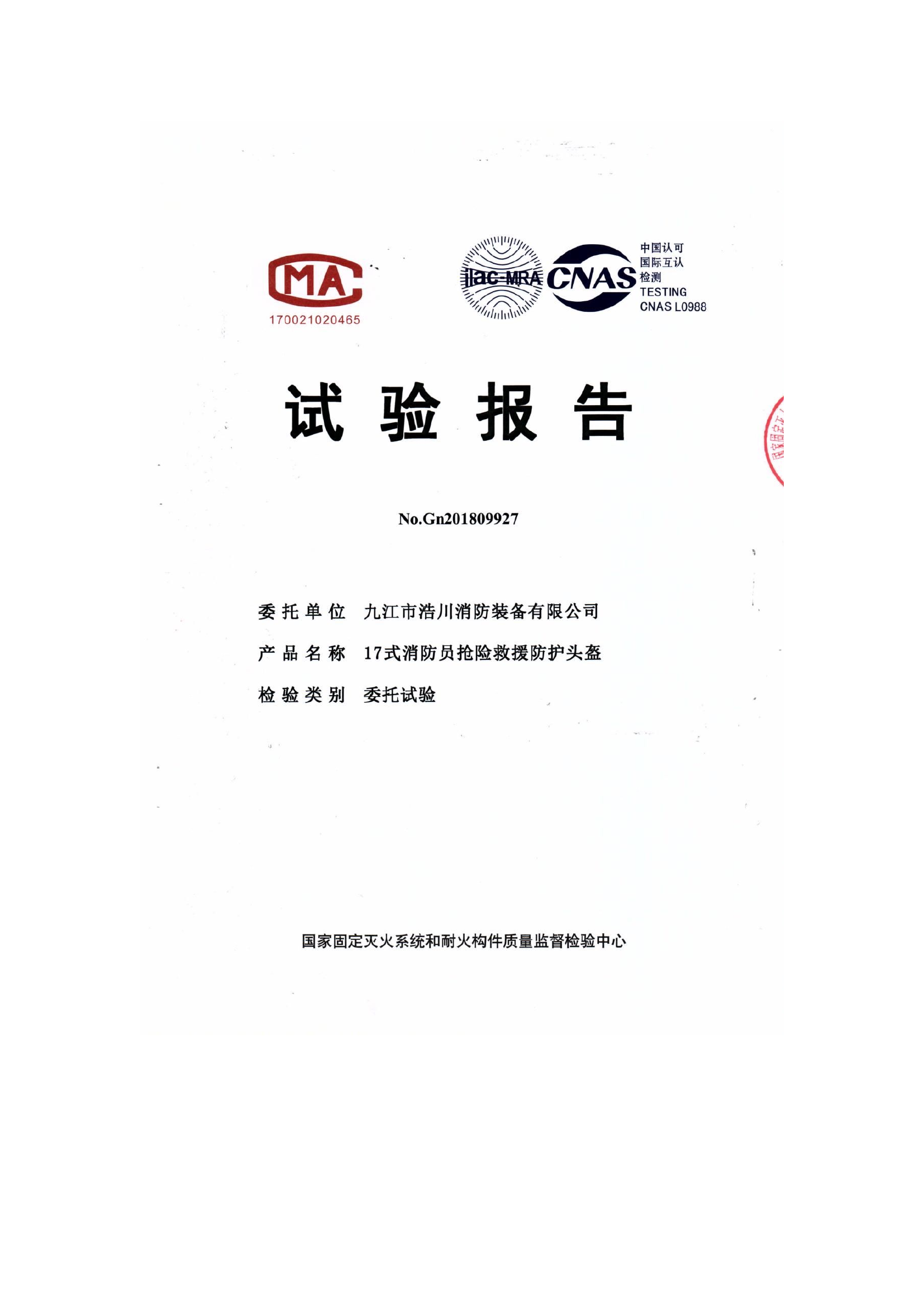 抢险救援头盔检查报告.docx 第1页