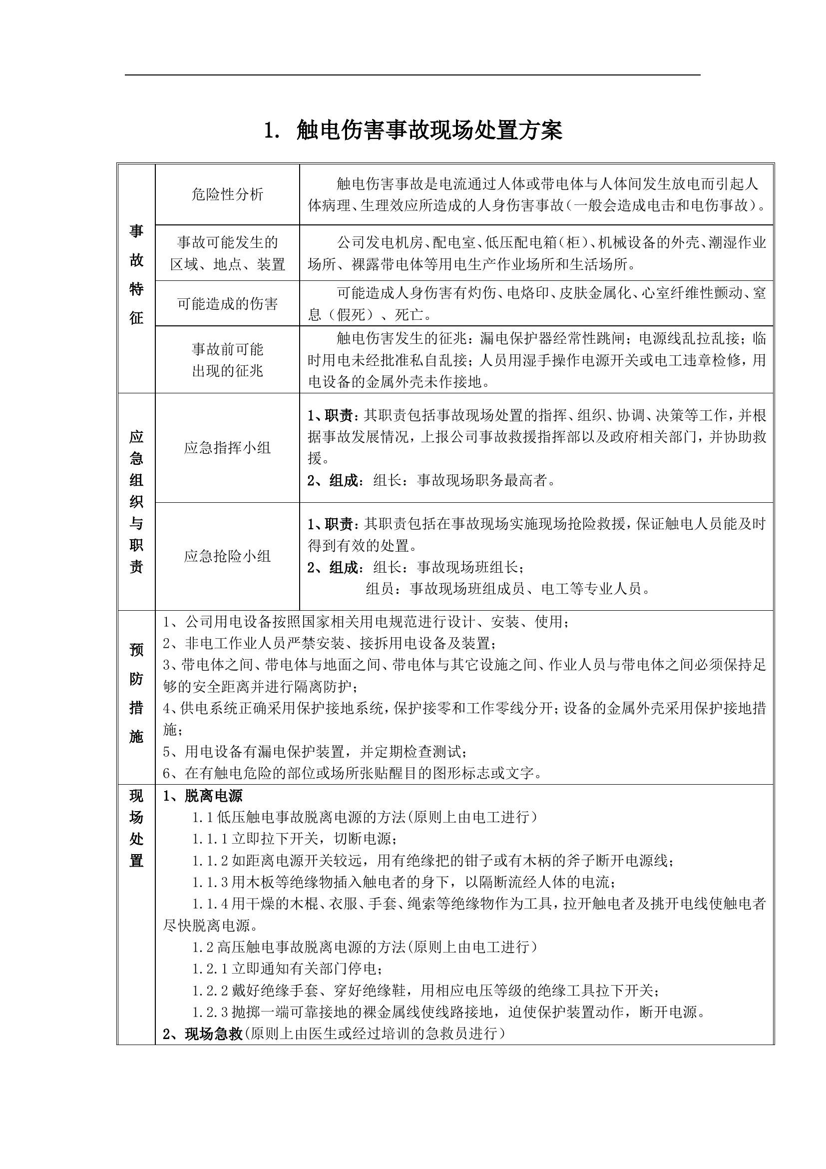 01.安全生产应急处置卡模板（常见事故）.doc 第2页