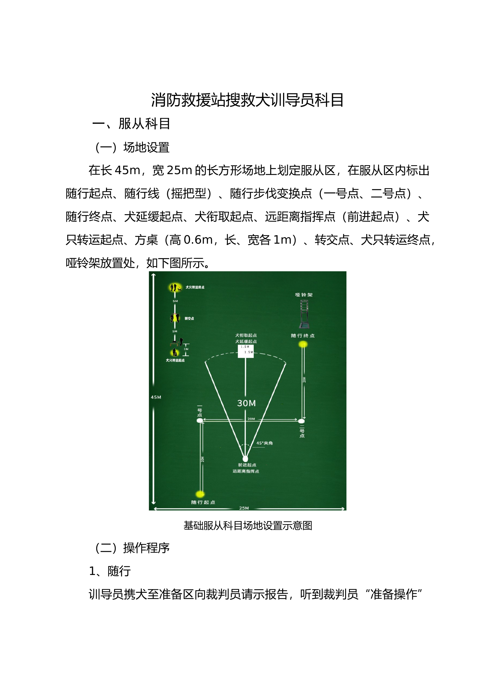搜救犬训导项目操作规程和评判细则 (1) 第1页