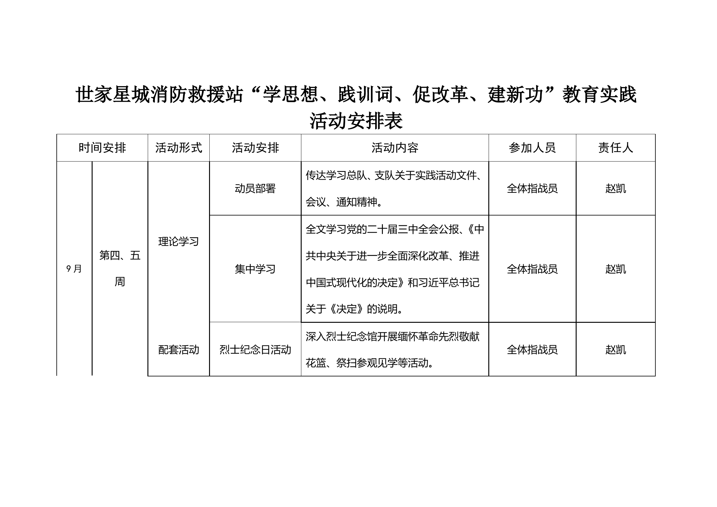2、学思想、践训词、促改革、建新功教育实践活动安排表.doc 第1页