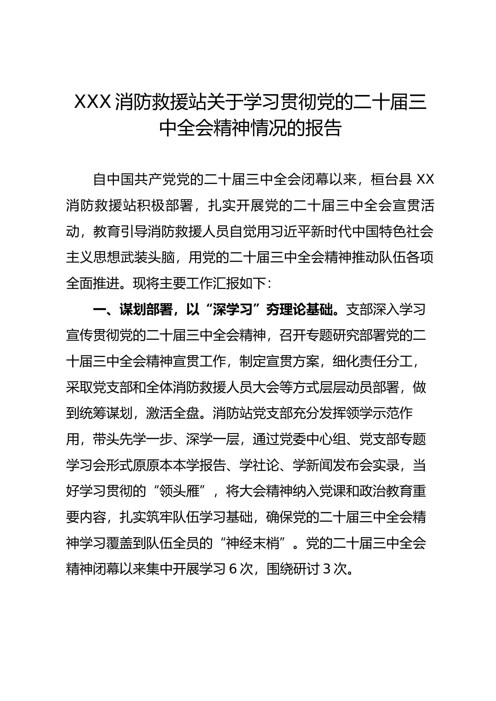 党的二十届三中全会活动总结.docx 第1页