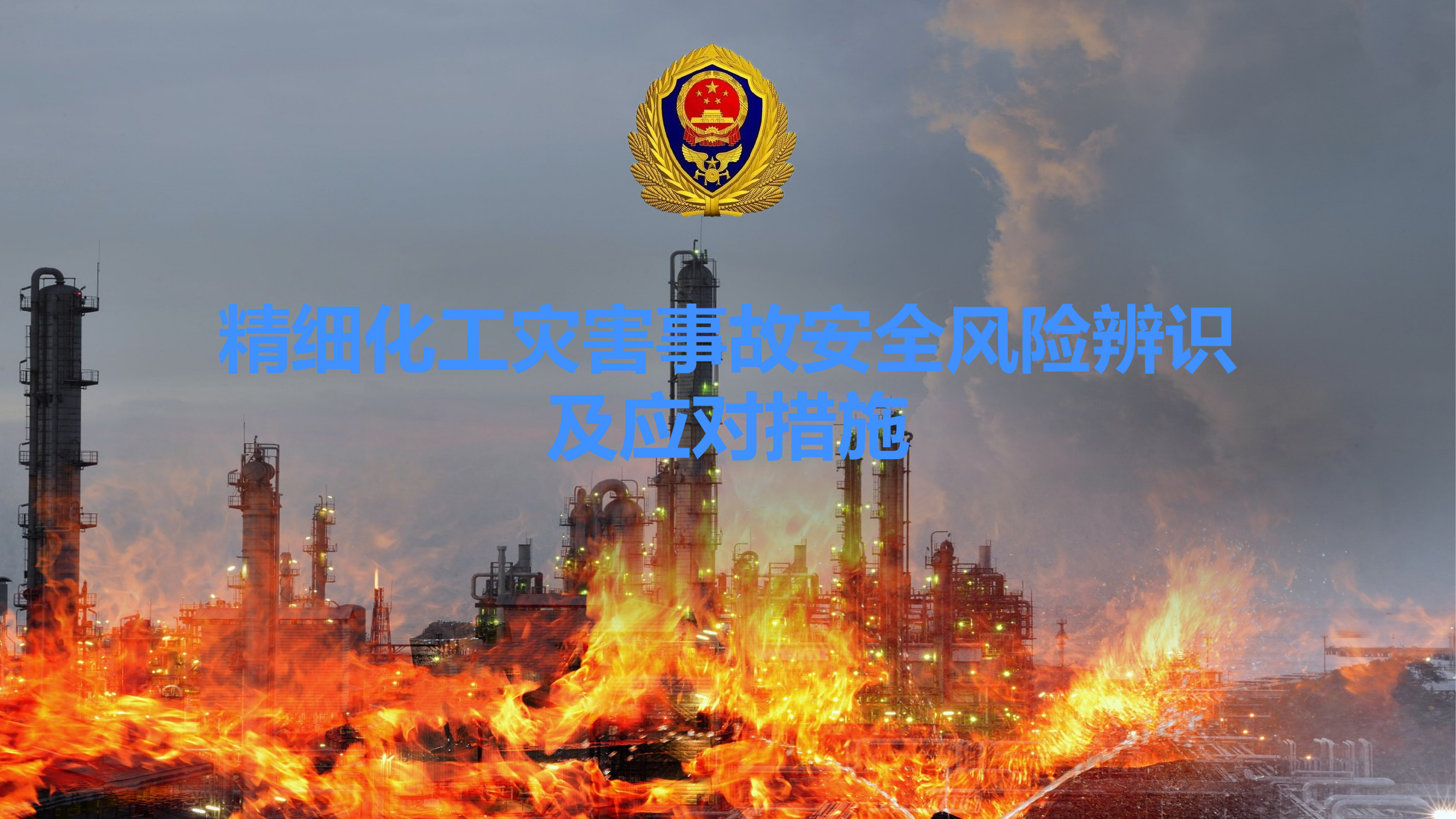 精细化工灾害事故安全风险辨识及应对措施 第1页