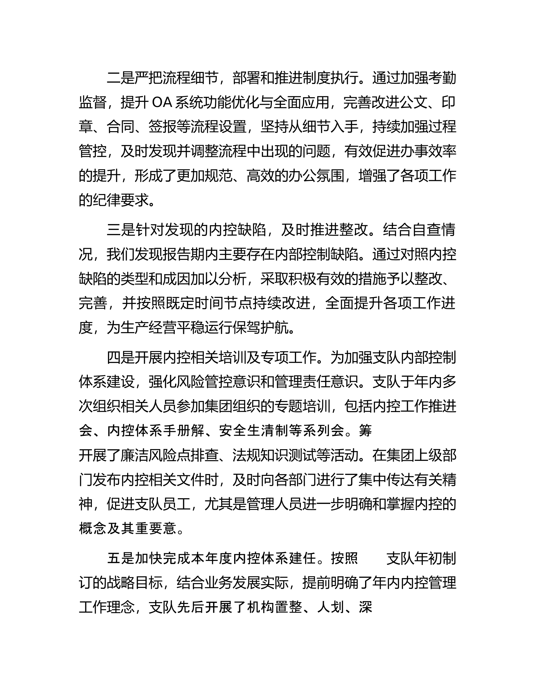 支队年度内部控制体系建设自评报告..........docx 第2页