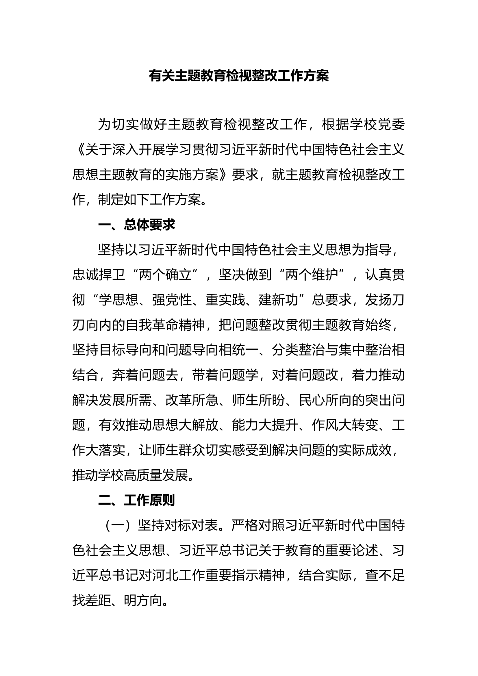 有关主题教育检视整改工作方案.docx 第1页