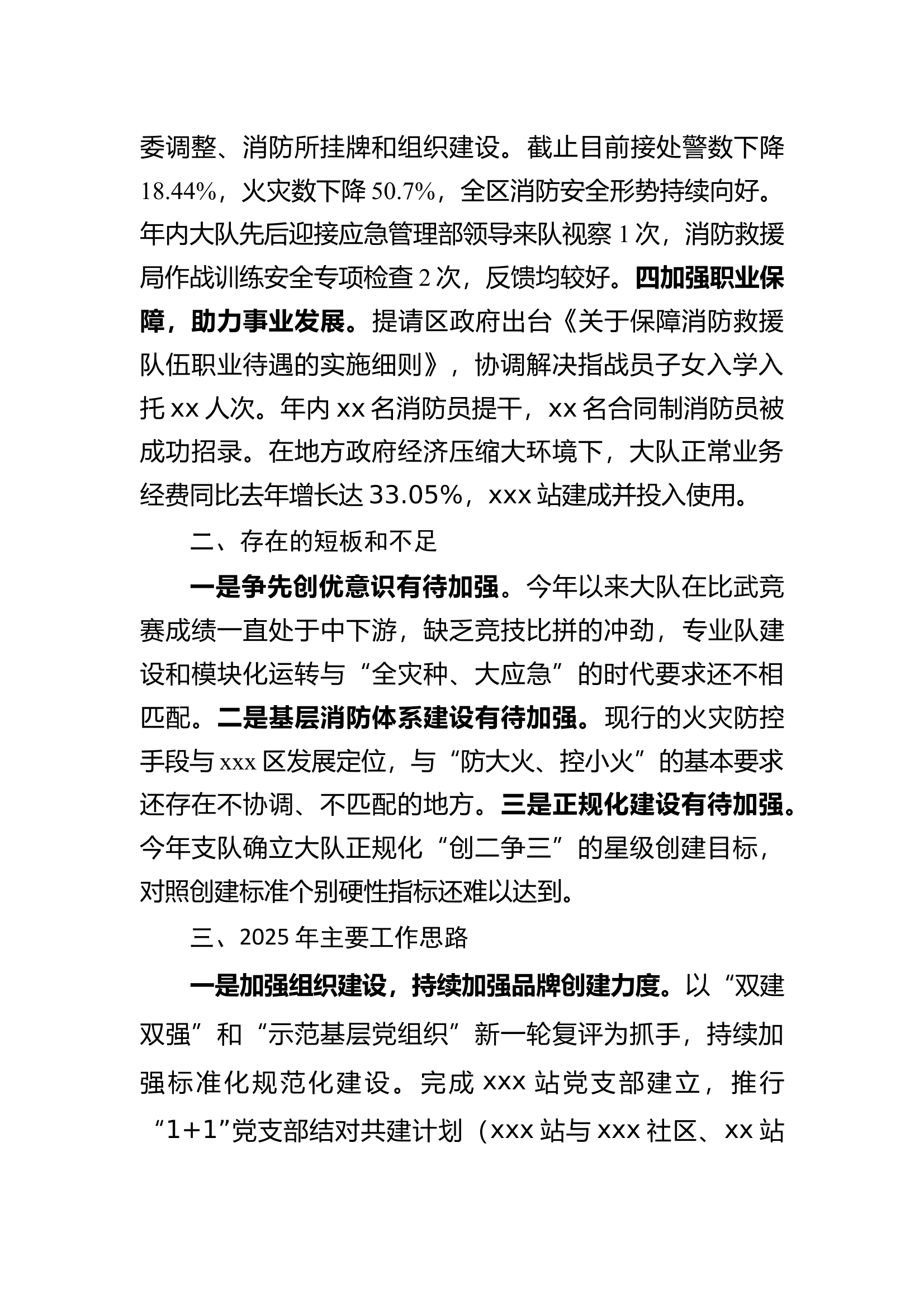 大队2024年工作情况及2025年工作思路 第2页