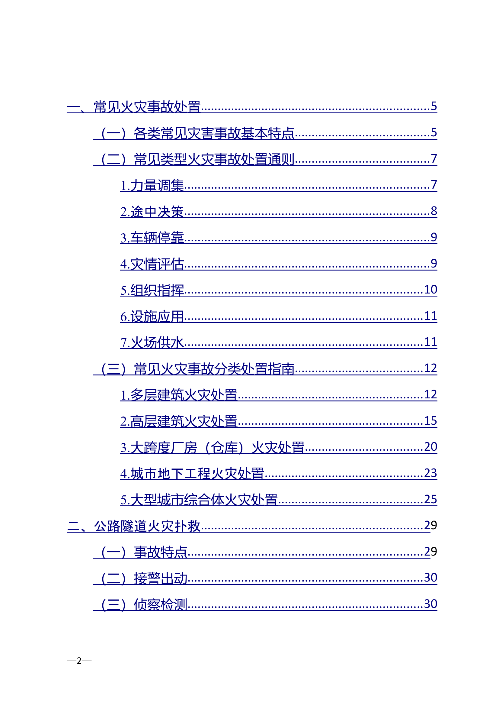 城市常见灾害事故处置行动指南（试行） 第2页