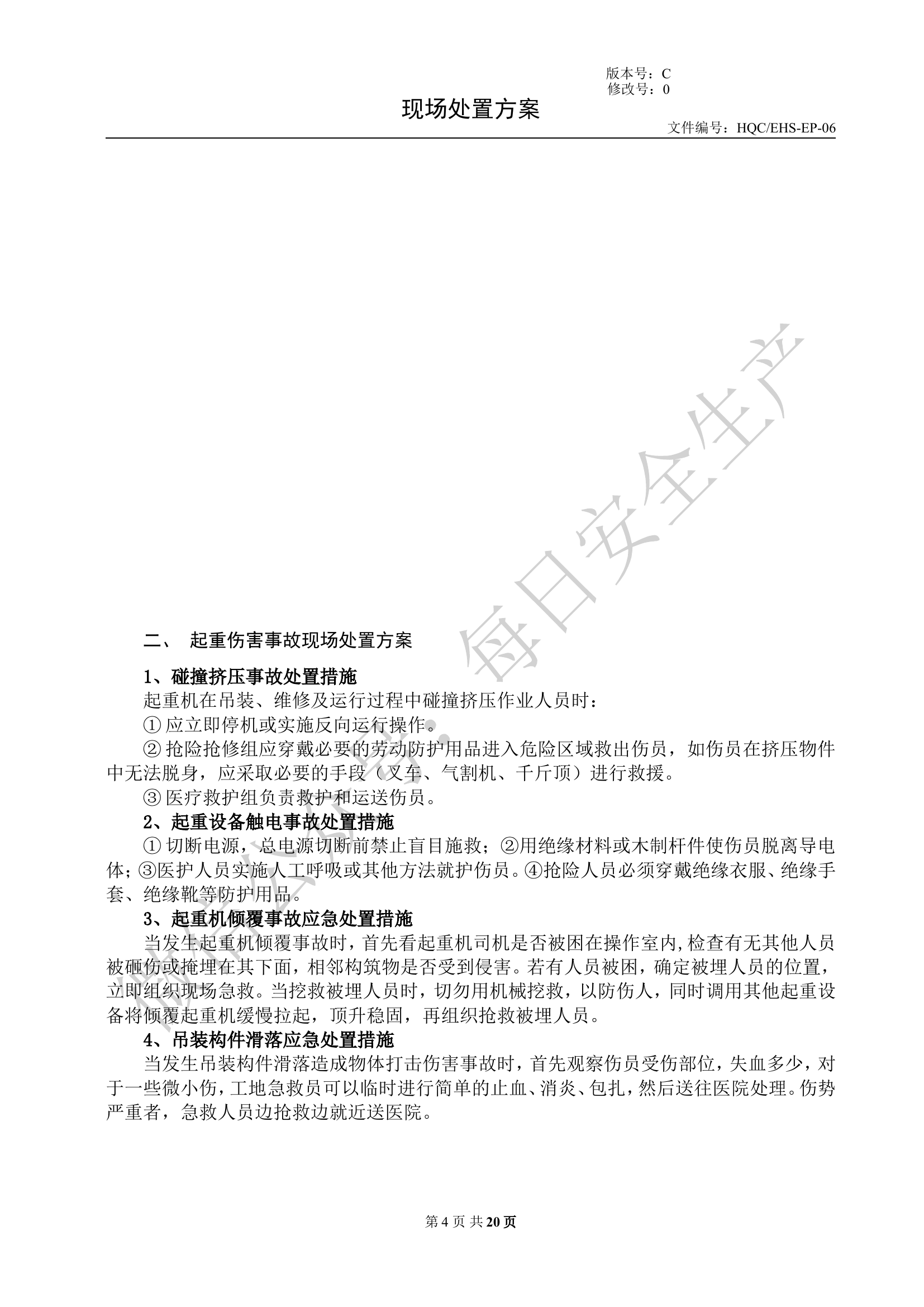 常见常用事故现场处置方案汇编.doc 第2页