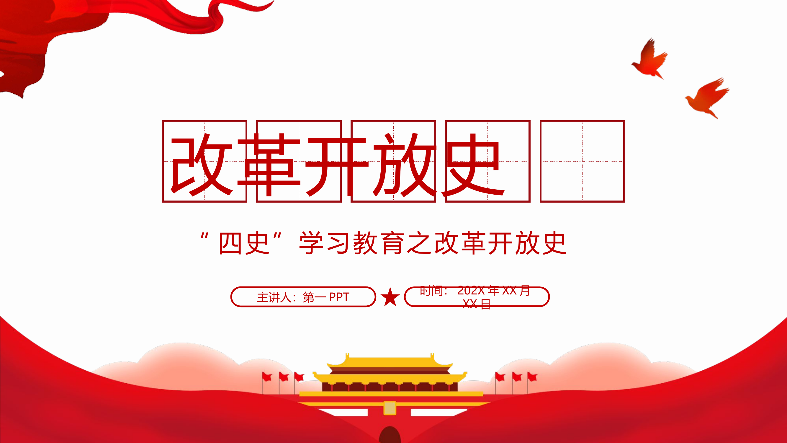 四史教育学习之改革开放史PPT.pptx 第1页