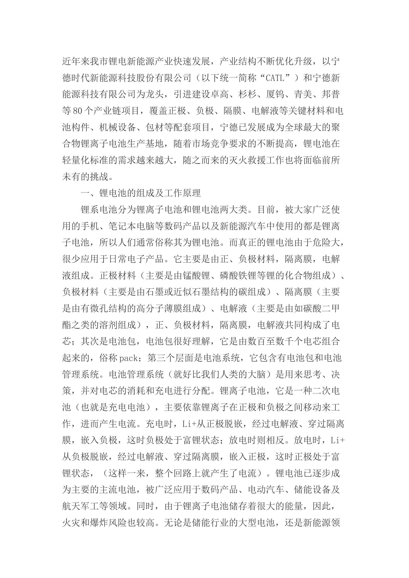 精品：b锂电新能源厂房火灾扑救探索与见解.docx 第1页