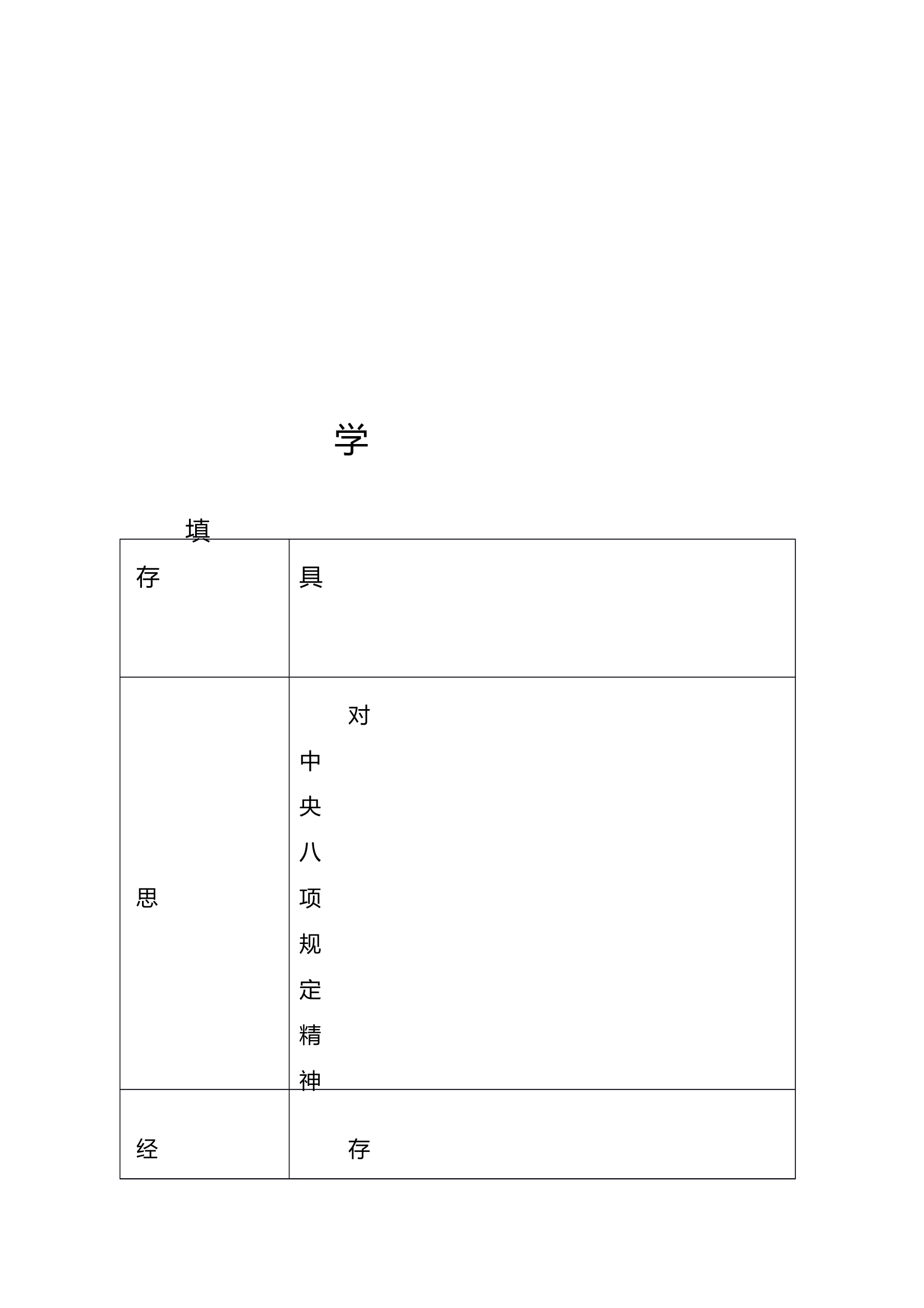 学习教育查摆问题清单及整治清单（司务长） 第1页