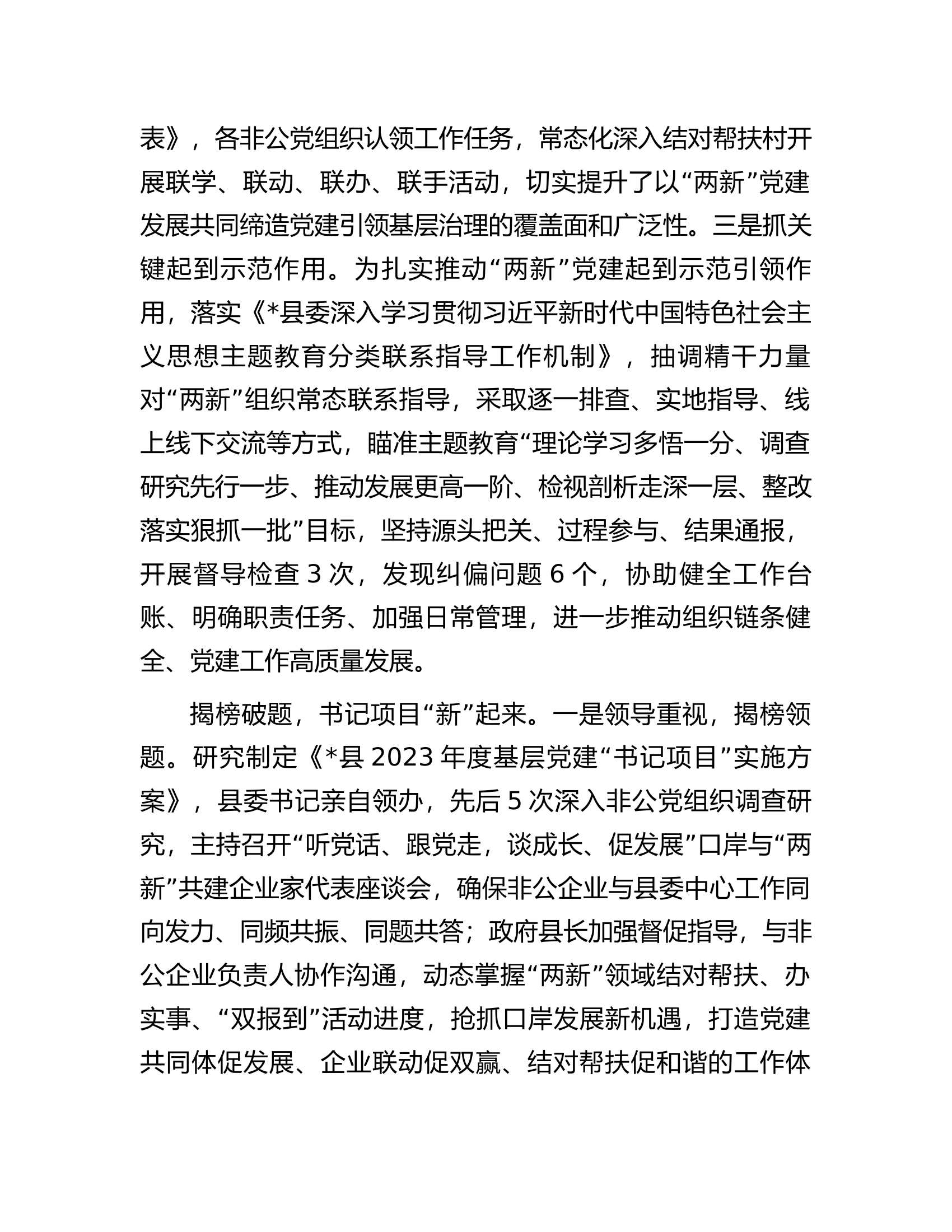 县&ldquo;两新&rdquo;结对凝心聚力&ldquo;书记项目&rdquo;共促发展典型材料.docx 第2页