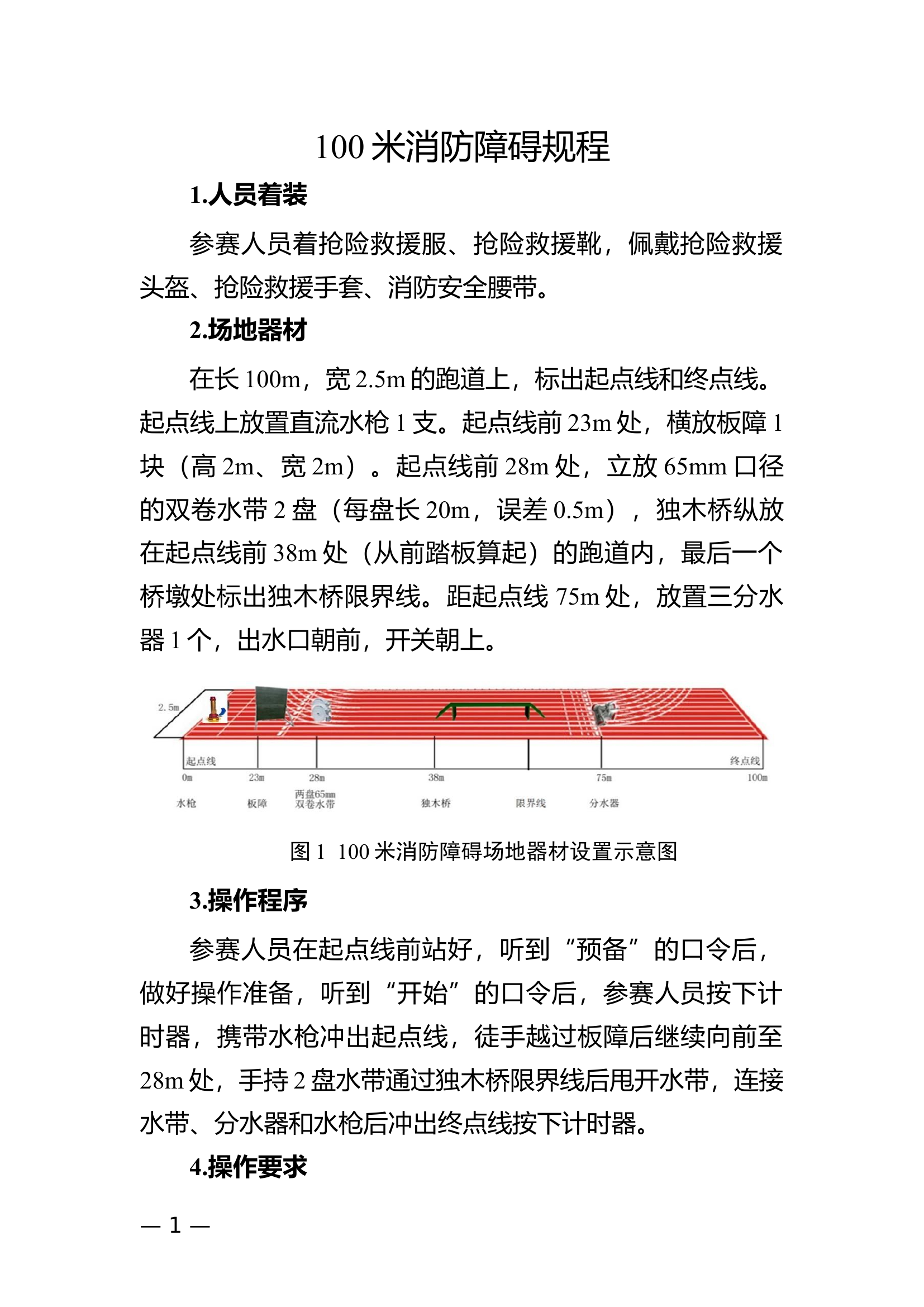 100米消防障碍规程.docx 第1页