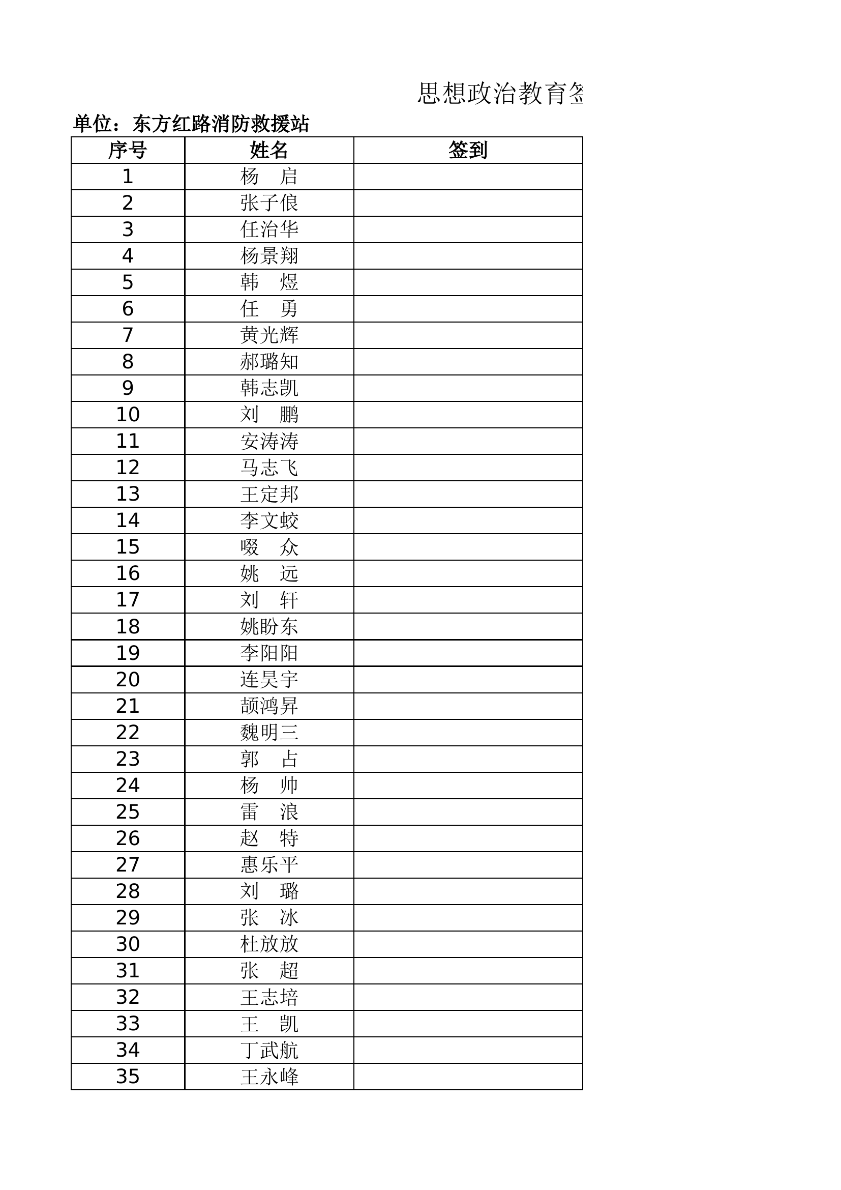 政治教育签到表.xlsx 第1页