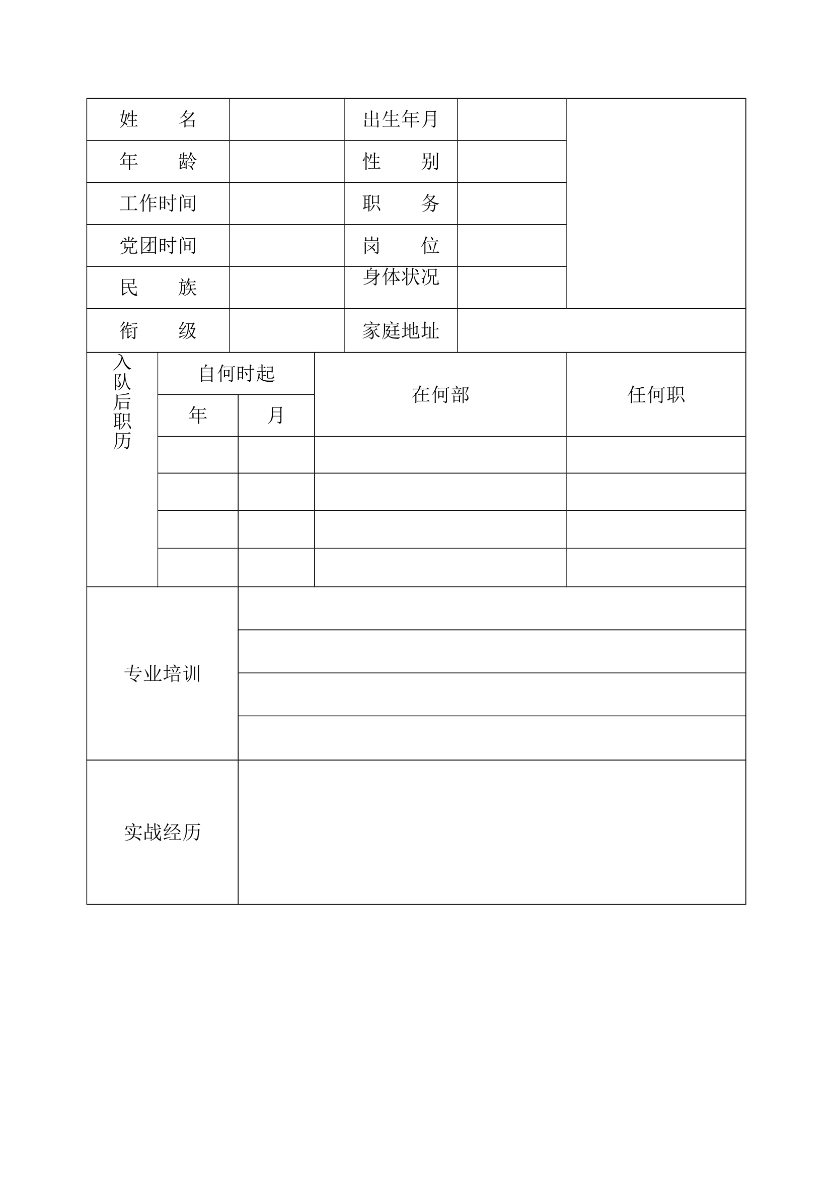 个人训练档案 第2页