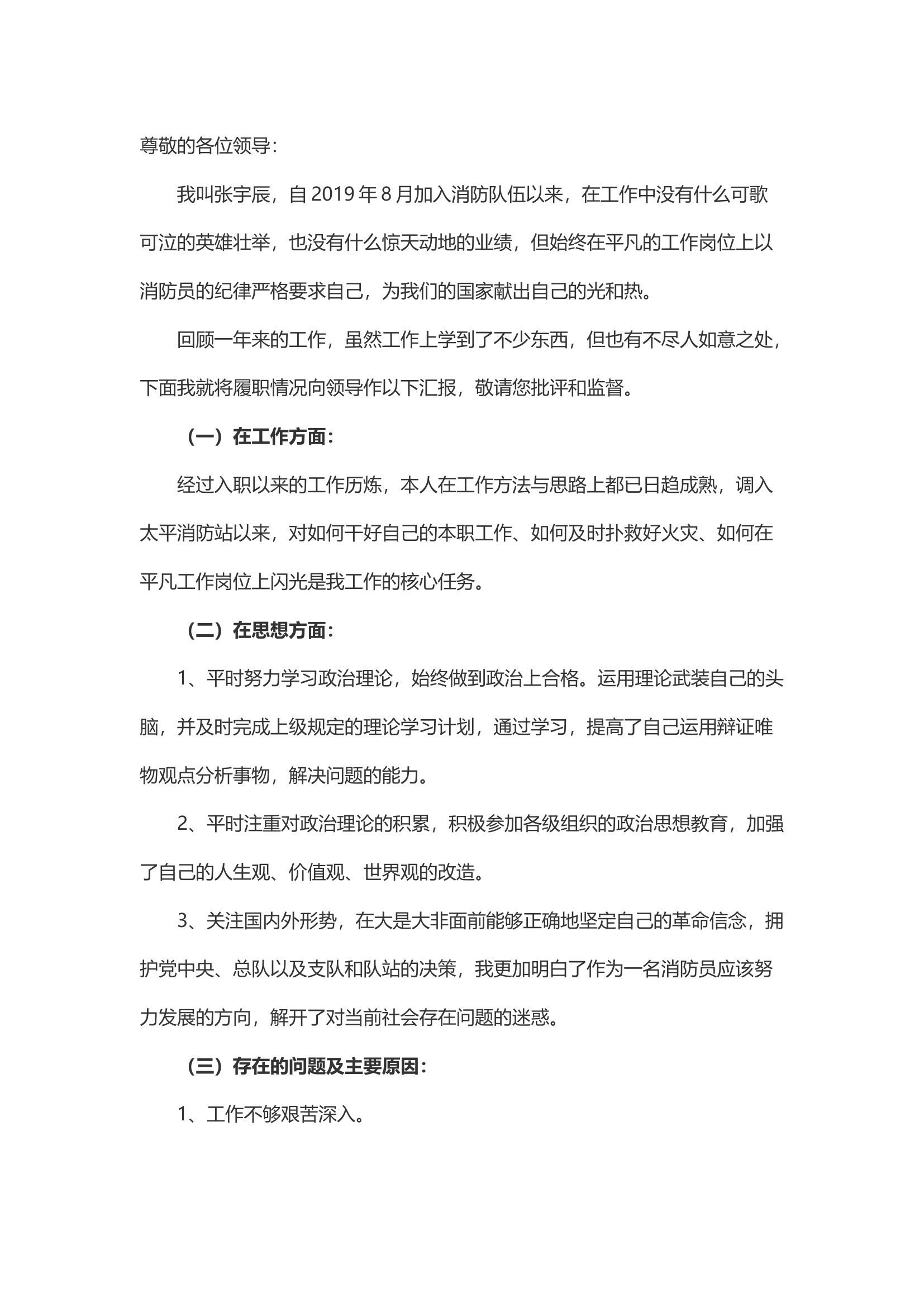 精品：个人述职报告 （政府专职） (18).docx 第1页