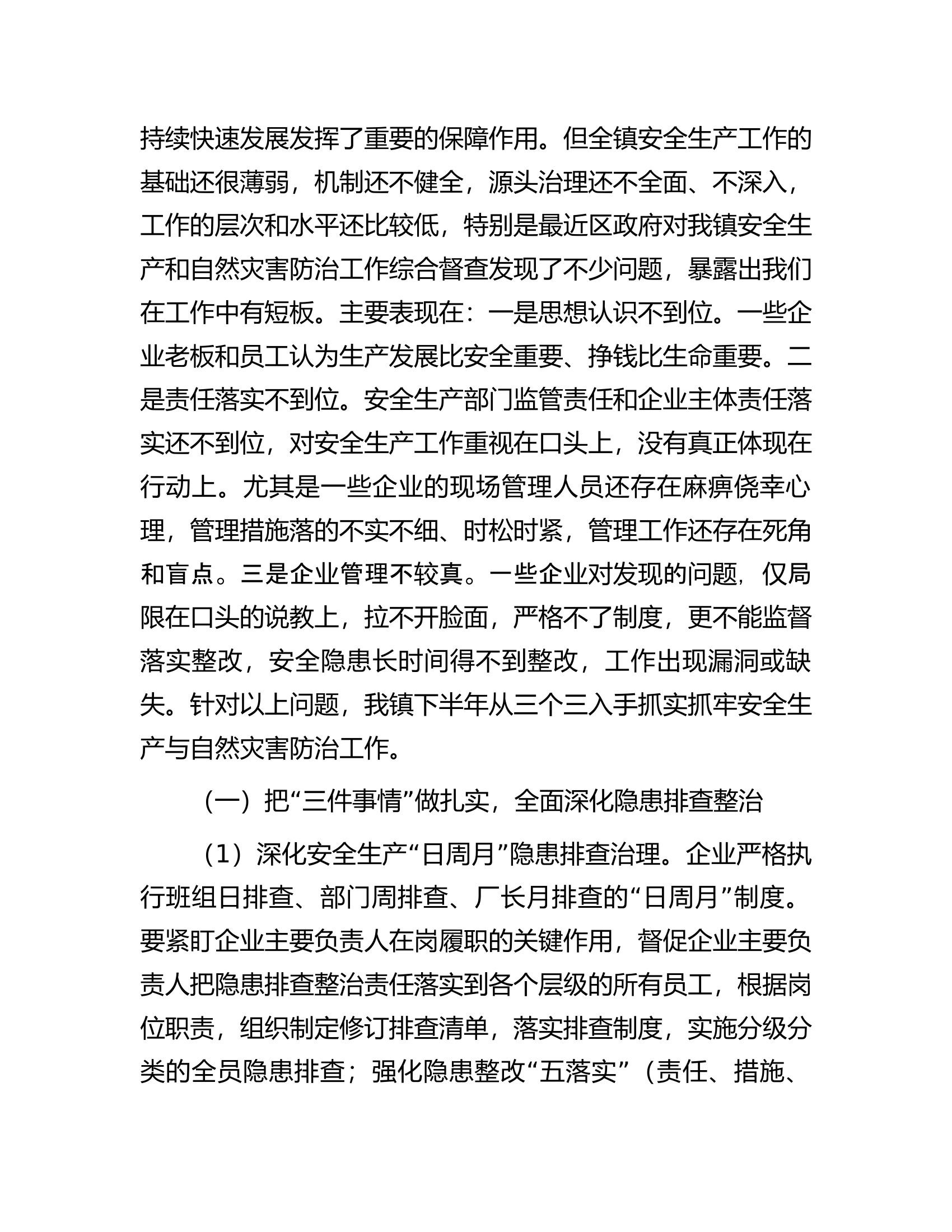 镇安全生产和自然灾害防治工作汇报.docx 第2页